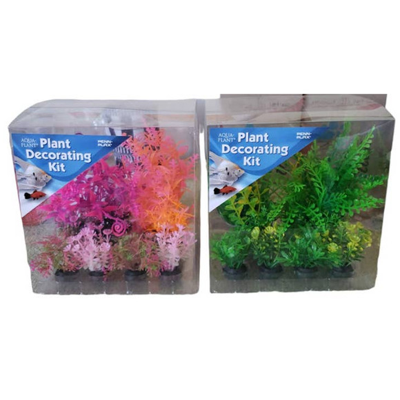 Aquarium Plants Decorating Kit 2-Pack with 12 different plants by Penn Plax, - Picture 1 of 5